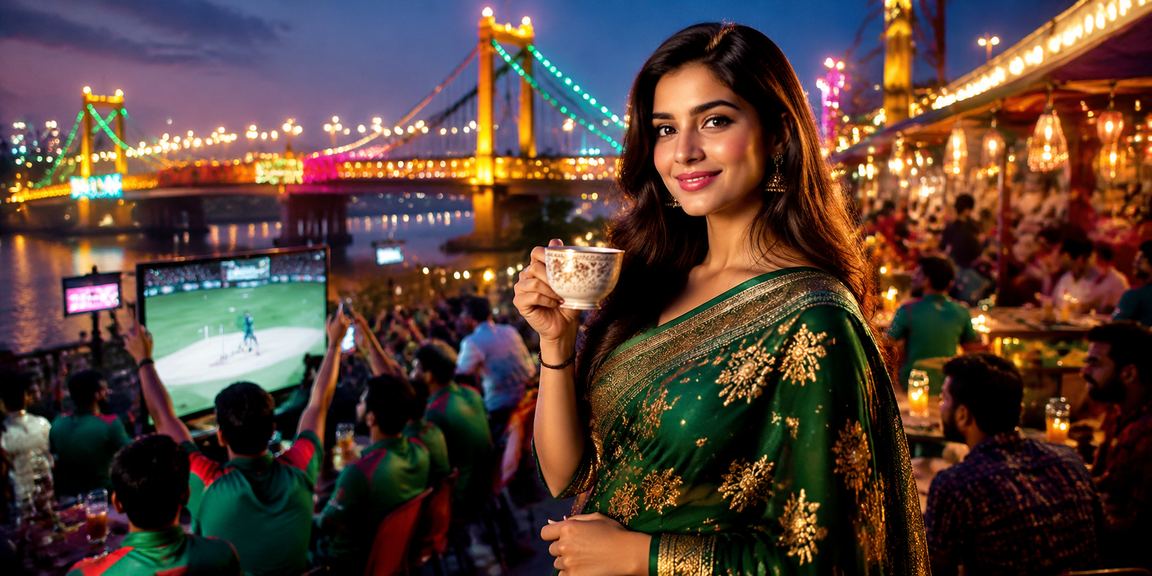 বরিশালের রাতের বাজারে ক্রিকেট বেটিং উপভোগ করছেন একজন খেলোয়াড়